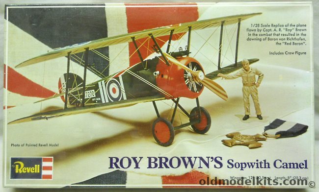 Revell 1/28 Roy Browns Sopwith Camel, H234 plastic model kit